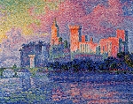 Paul Signac : Castillo de los  Papas Avignon