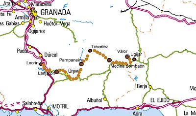 Mapa Alpujarra Granadina