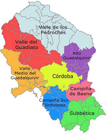 <Mapa de Crdoba y comnarcas>