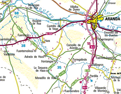 Mapa de la Vega del Riaza