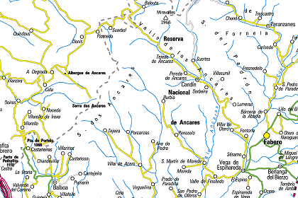Mapa de los Ancares