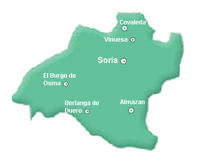 Mapa provincial de Soria