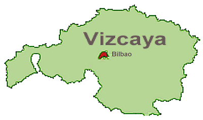 Mapa de Vizcaya